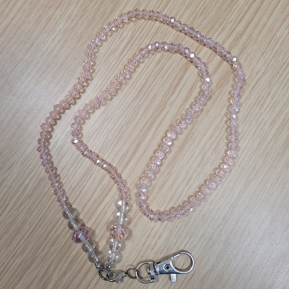 Crystal bead lanyard / necklace